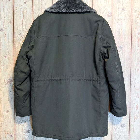 VTG LONDON FOG Men (L) Oversized Parka Winter Jacket Faux Fur Collar & Liner 90s - Picture 7 of 10